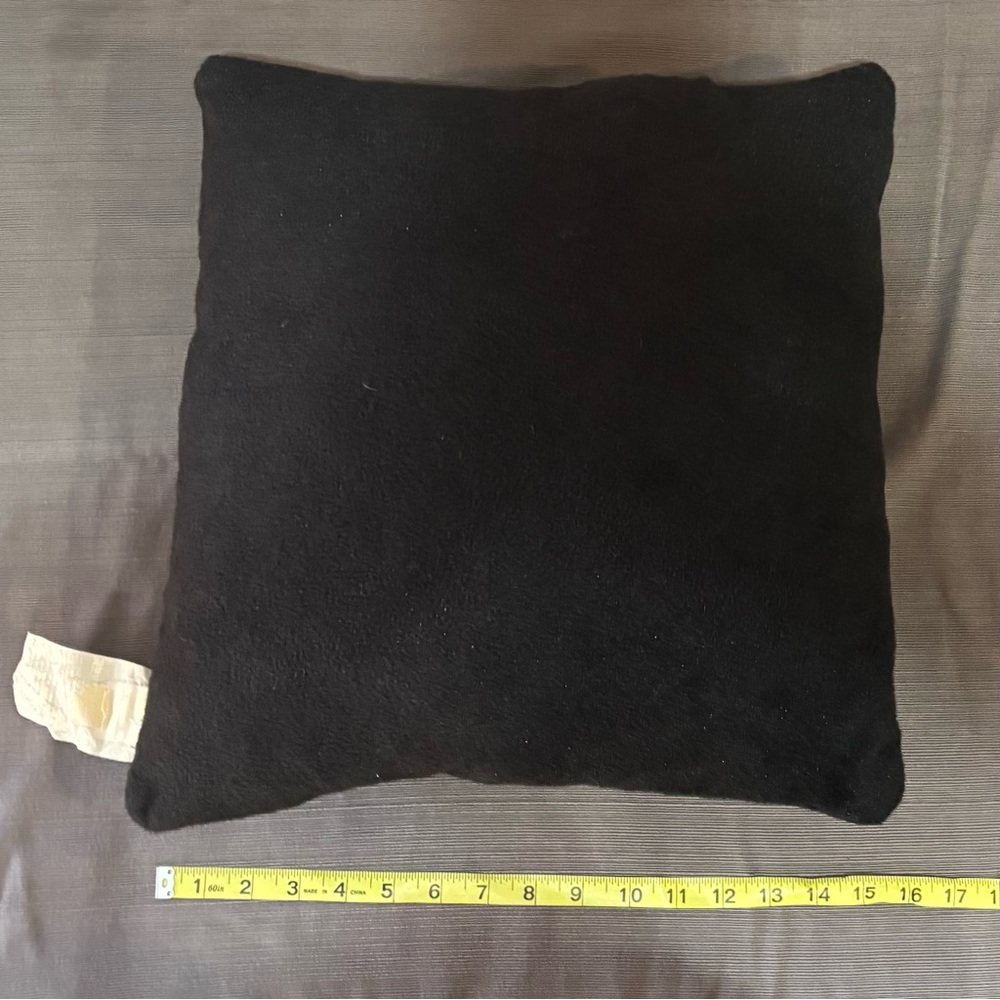 Black Hope & Love Sequin Pillow - Picture 3 of 5